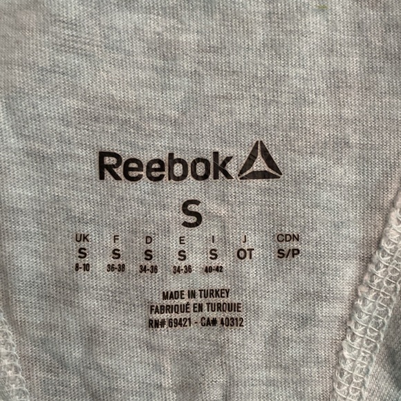 Reebok Les Mills Women's sea green/teal Graphic Tank Top - Picture 3 of 3